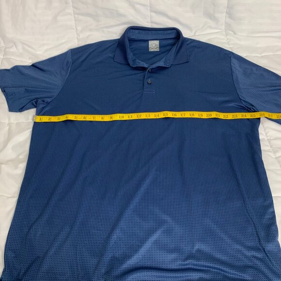 Callaway Men’s Blue Golf Polo Shirt – XL, Lightweight Performance - Picture 10 of 14